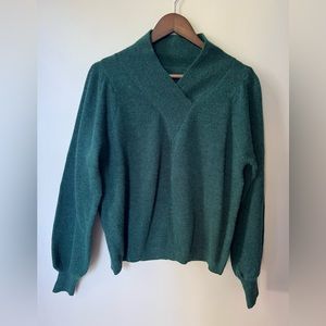 SHEIN latern sleeve v-neck sweater